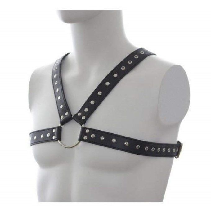 Harnais de poitrine croisé avec clou homme - S&N