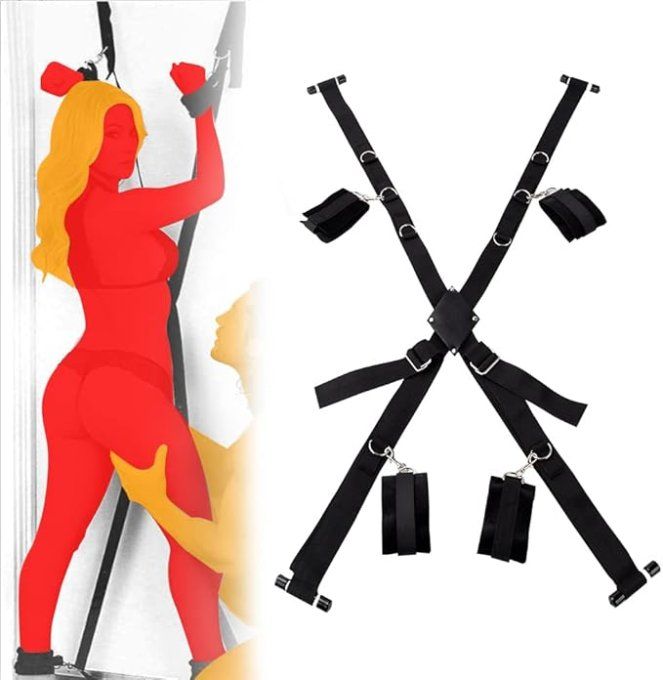 Croix de bondage sur porte - S&N