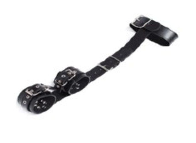 Harnais de retenue cou et poignets simili cuir femme - S&N