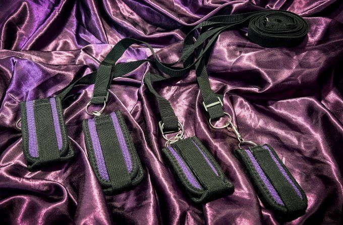 Sangle de soumission de lit premium (violet) - S&N