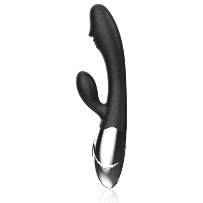 Stimulateur vibrant clitoris & point G - Black&Silver