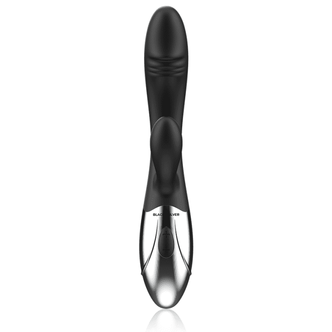 Stimulateur vibrant clitoris & point G - Black&Silver