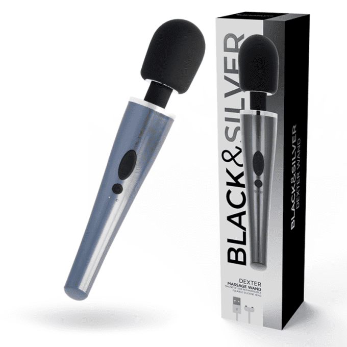 Stimulateur wand  - Black&Silver