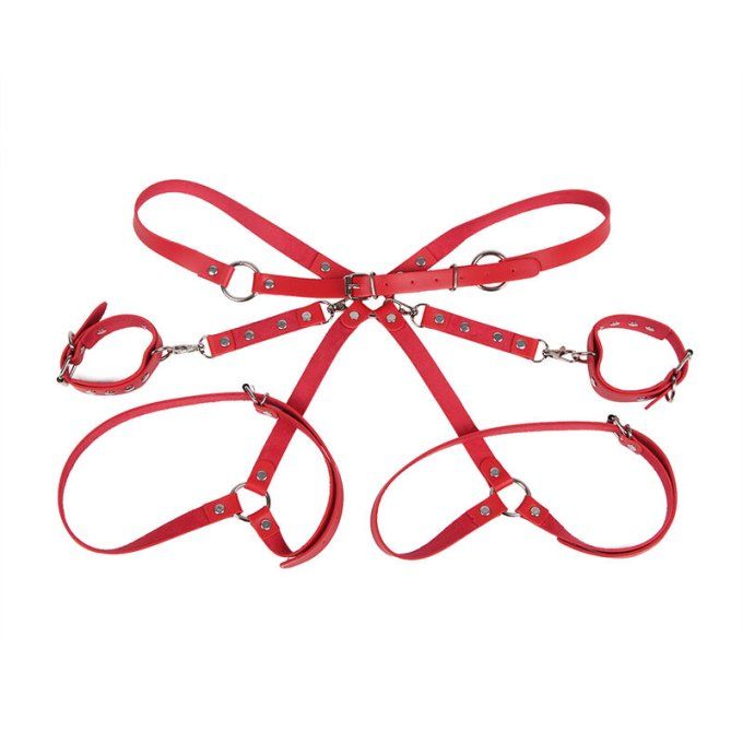 Harnais de bondage ceinture avec menottes femme - Subblime