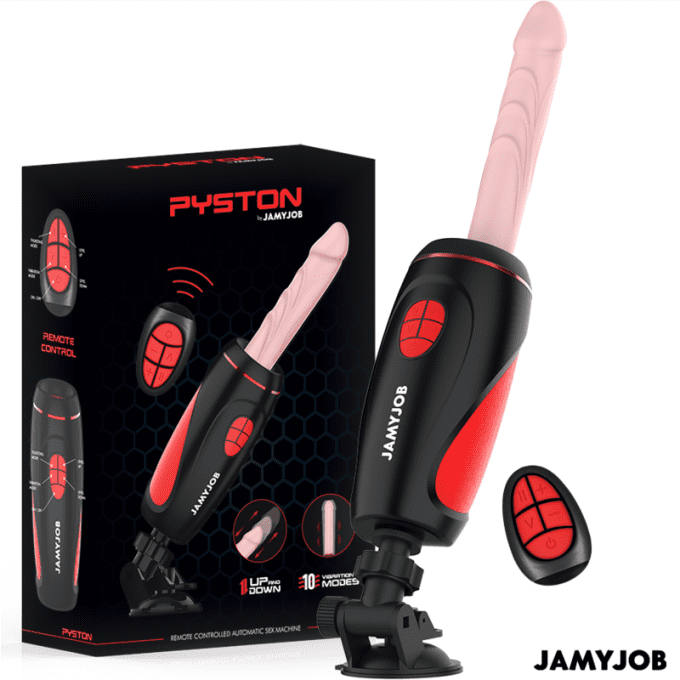 Sex machine avec dildo + télécommande - Jamyjob