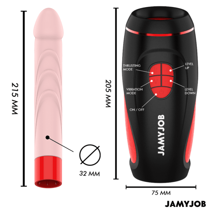 Sex machine avec dildo + télécommande - Jamyjob