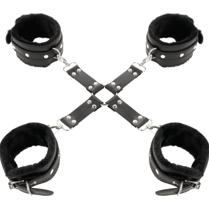 Menottes avec attache en croix - Darkness