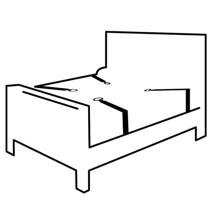 Ensemble attaches de lit - Darkness