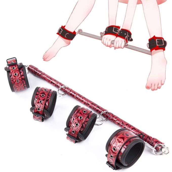 Barre d'épandage métal fixe avec menottes premium - S&N